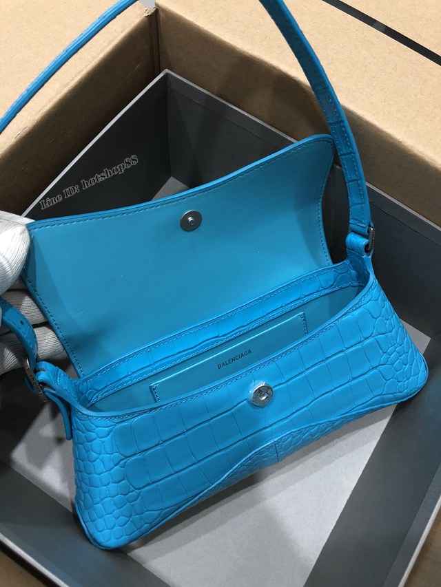 Balenciaga專櫃爆款單肩斜挎女包 巴黎世家小號新款bag翻蓋腋下包 fyj1711